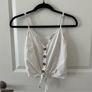 Abercrombie Linen Blend Tank Top